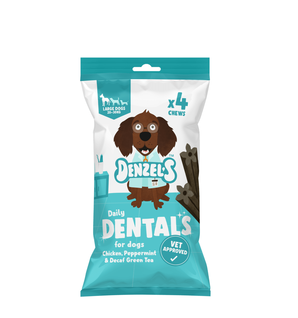 Denzel s Daily Dental Chews for Large Dogs Chicken Peppermint