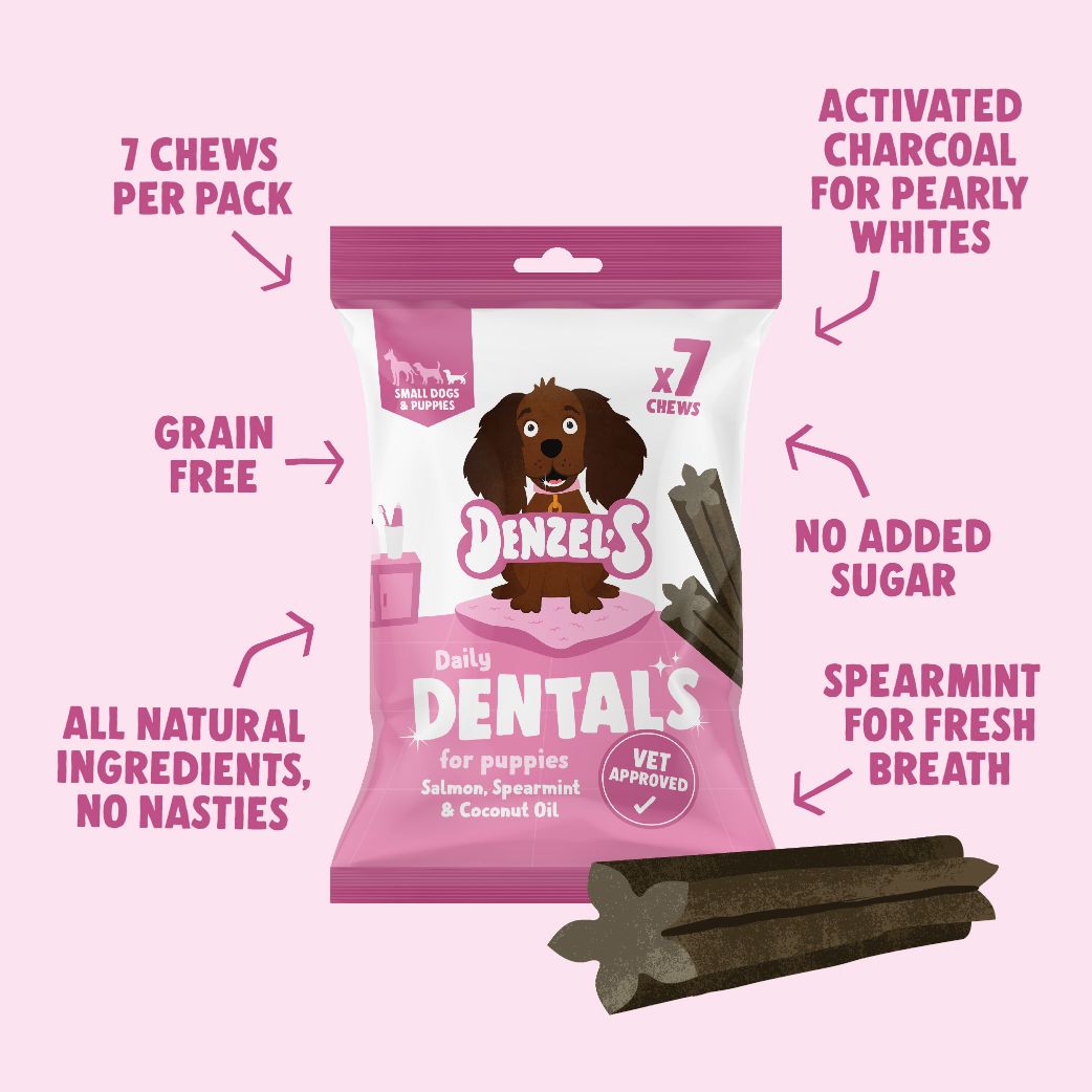 Salmon, Puppy & Small Dentals 7-pack