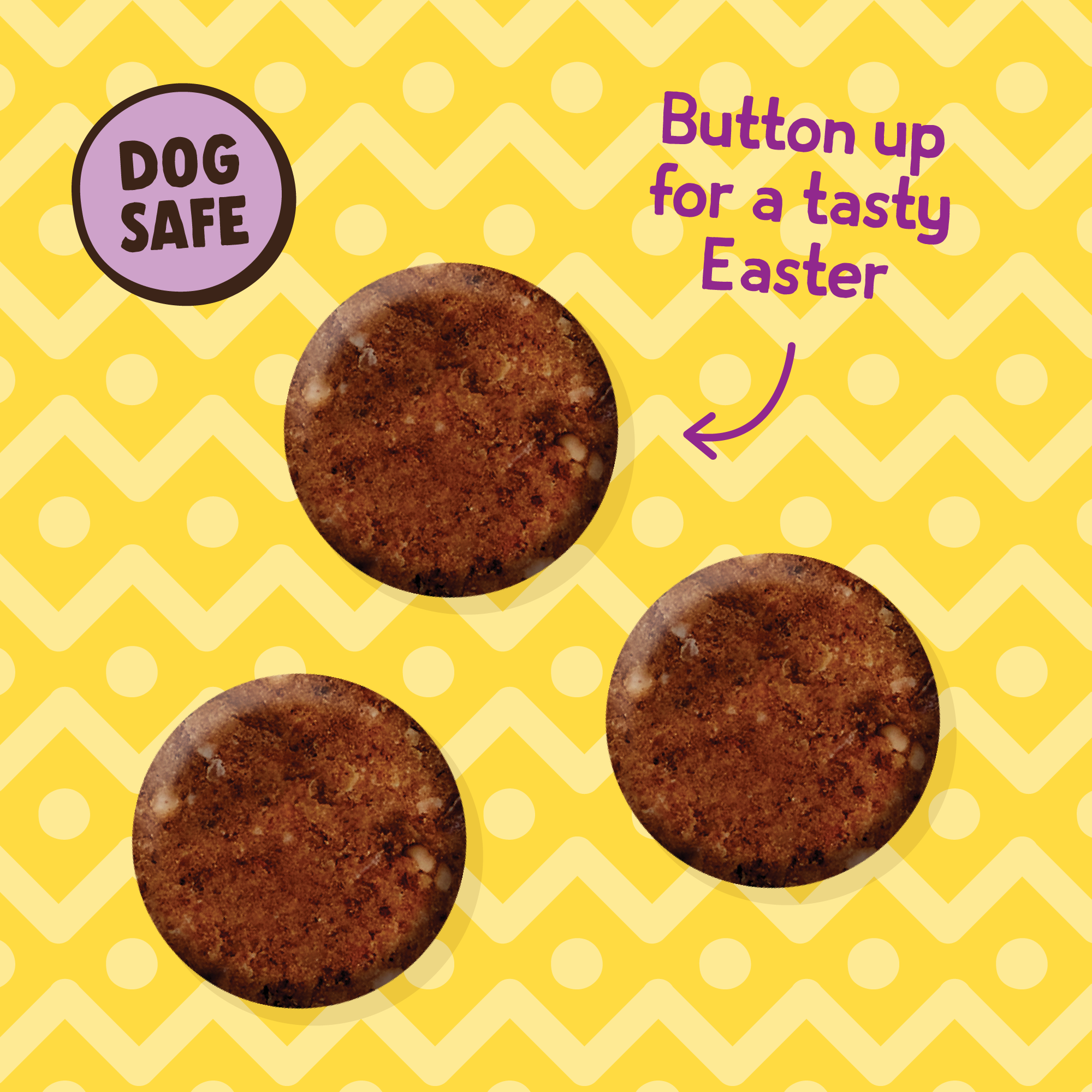 Chocolate Buttons, Carob & Peanut Butter Dog Treats
