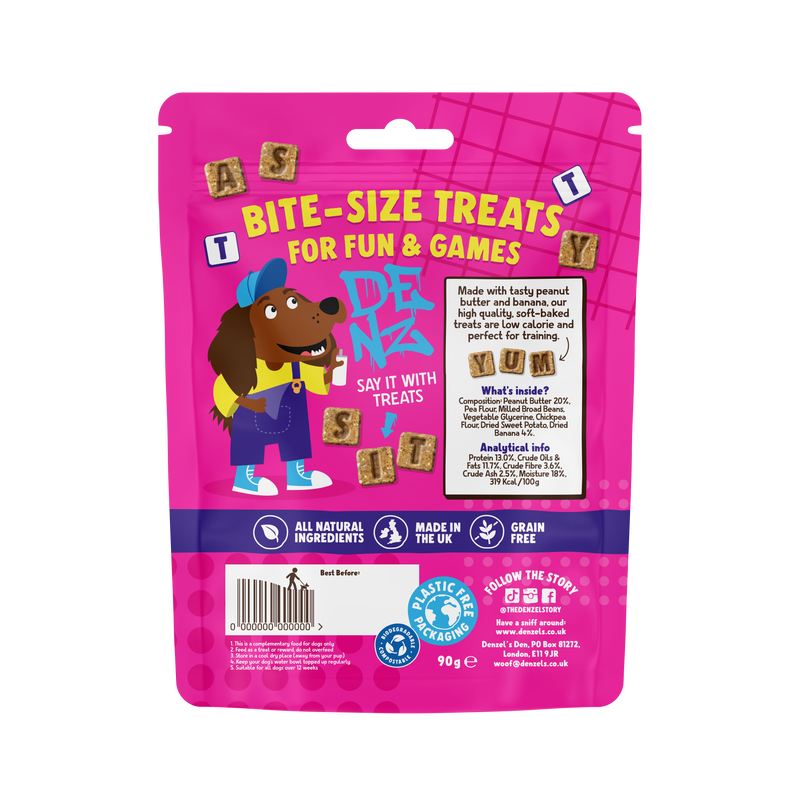 Letters - Peanut Butter & Banana Bites