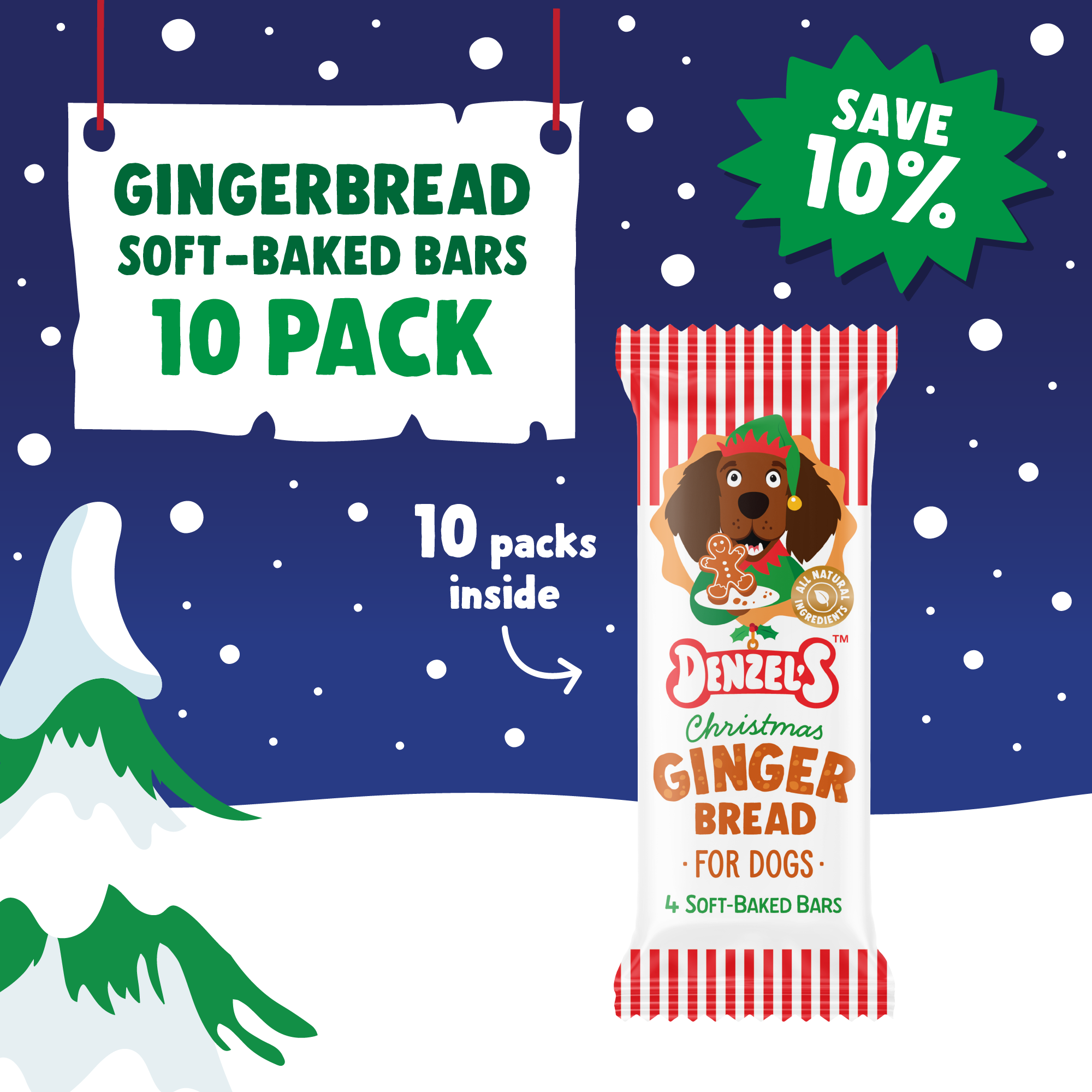 Gingerbread Soft-Baked Bars 10-Pack