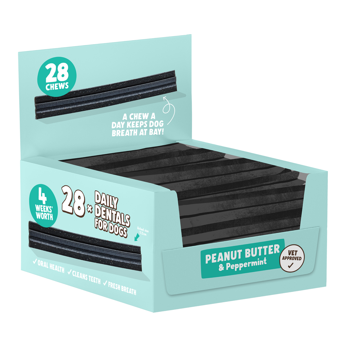 Vegan, Medium & Large Dentals 28-Pack