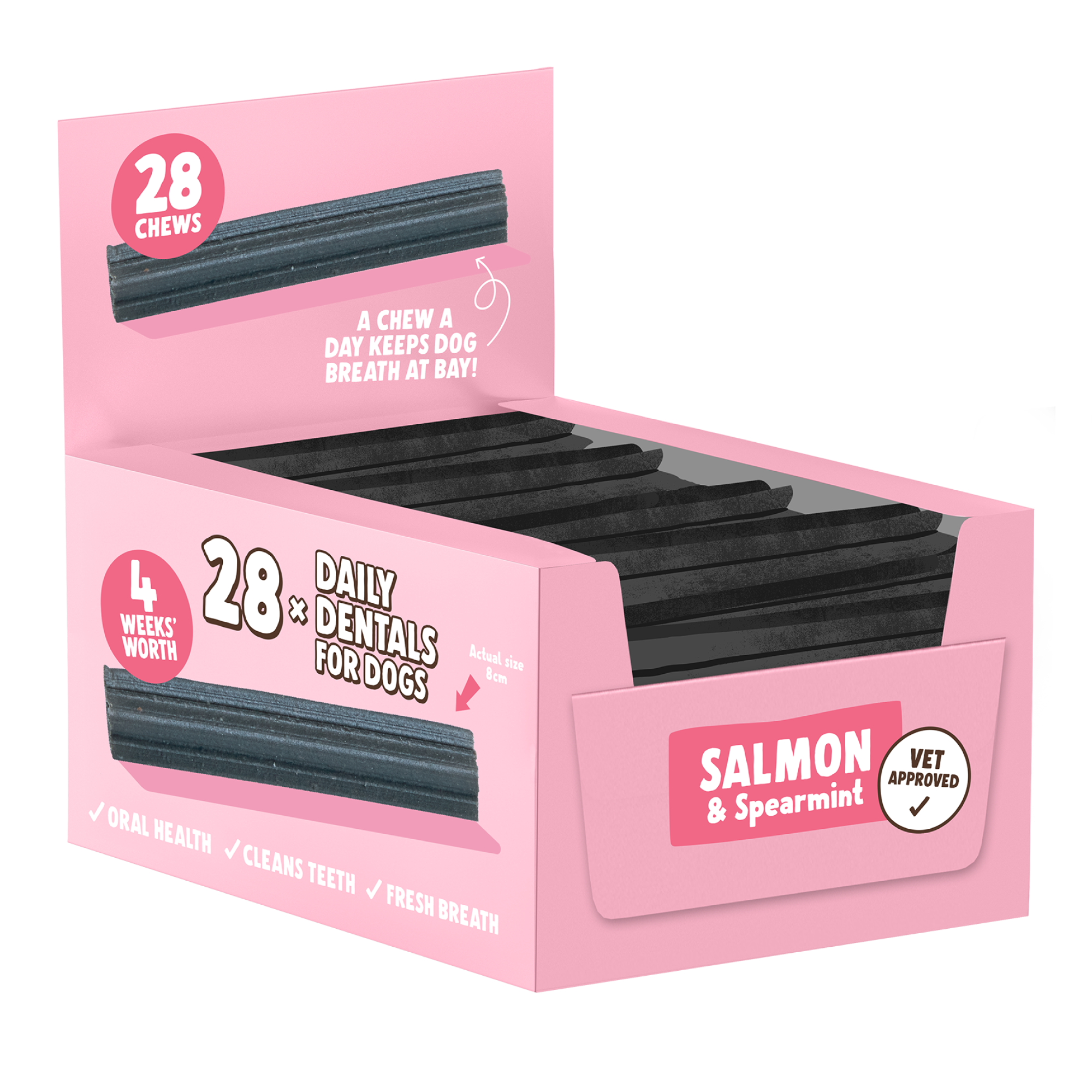 Salmon, Puppy & Small Dentals 28-Pack