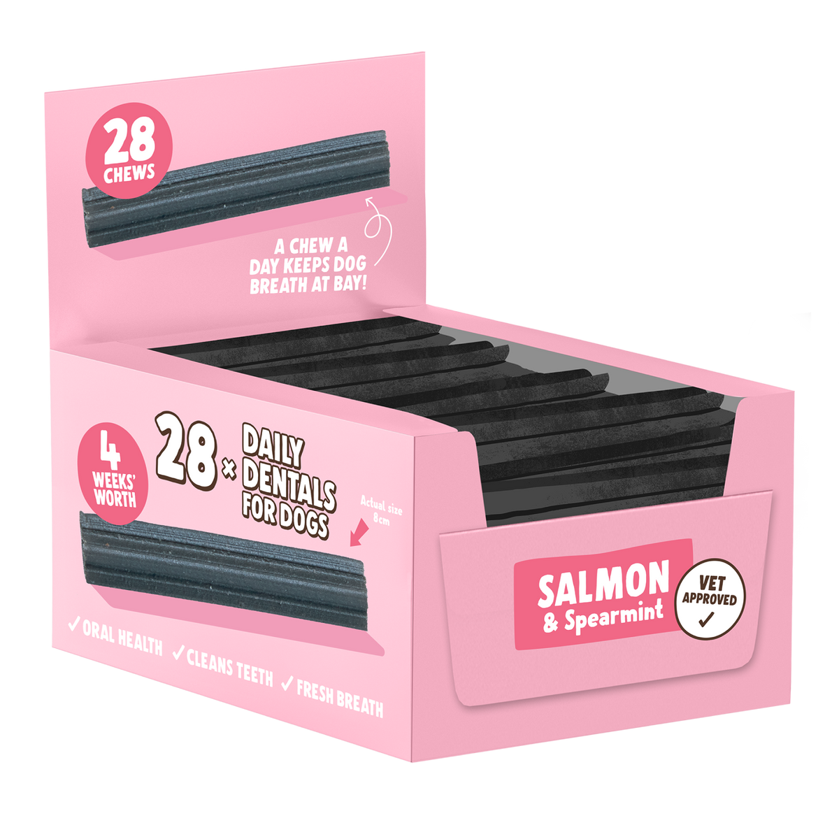 Salmon, Puppy & Small Dentals 28-Pack