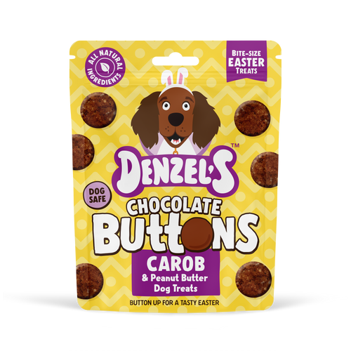 Chocolate Buttons, Carob & Peanut Butter Dog Treats
