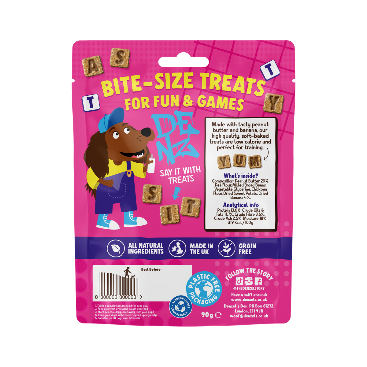 Letters - Peanut Butter & Banana Bites