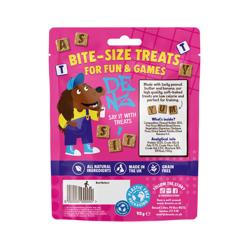 Letters - Peanut Butter & Banana Bites