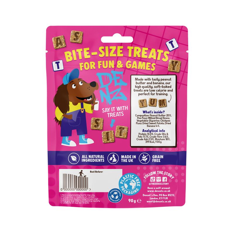 Letters - Peanut Butter & Banana Bites
