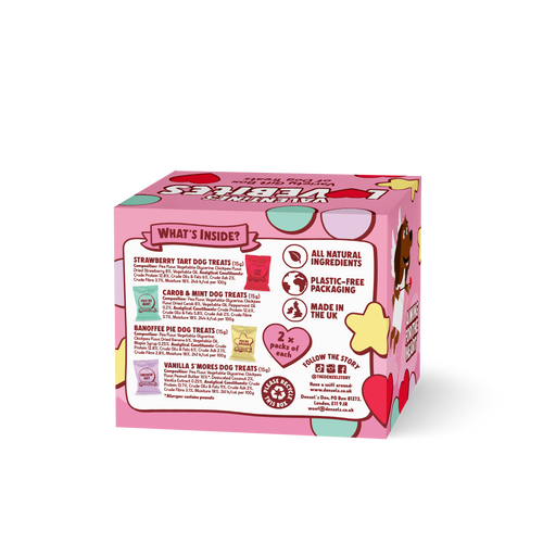 Valentine's Lovebites Variety Gift Box Dog Treats