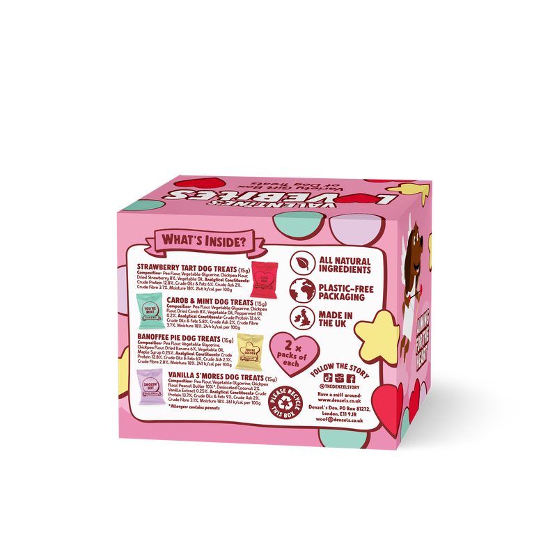 Valentine's Lovebites Variety Gift Box Dog Treats
