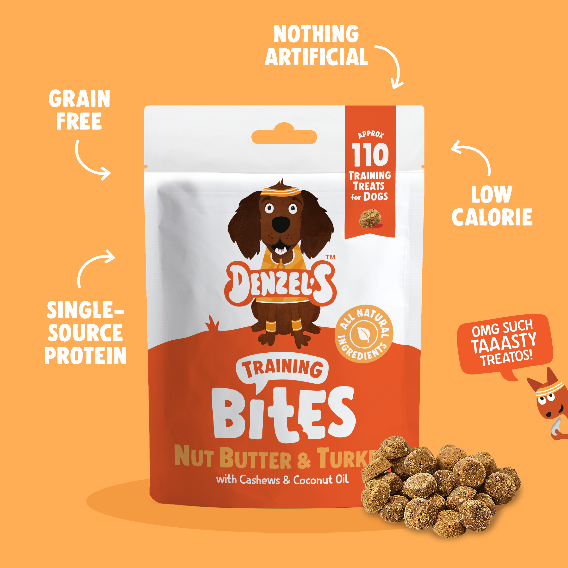 Nut Butter & Turkey Training Bites