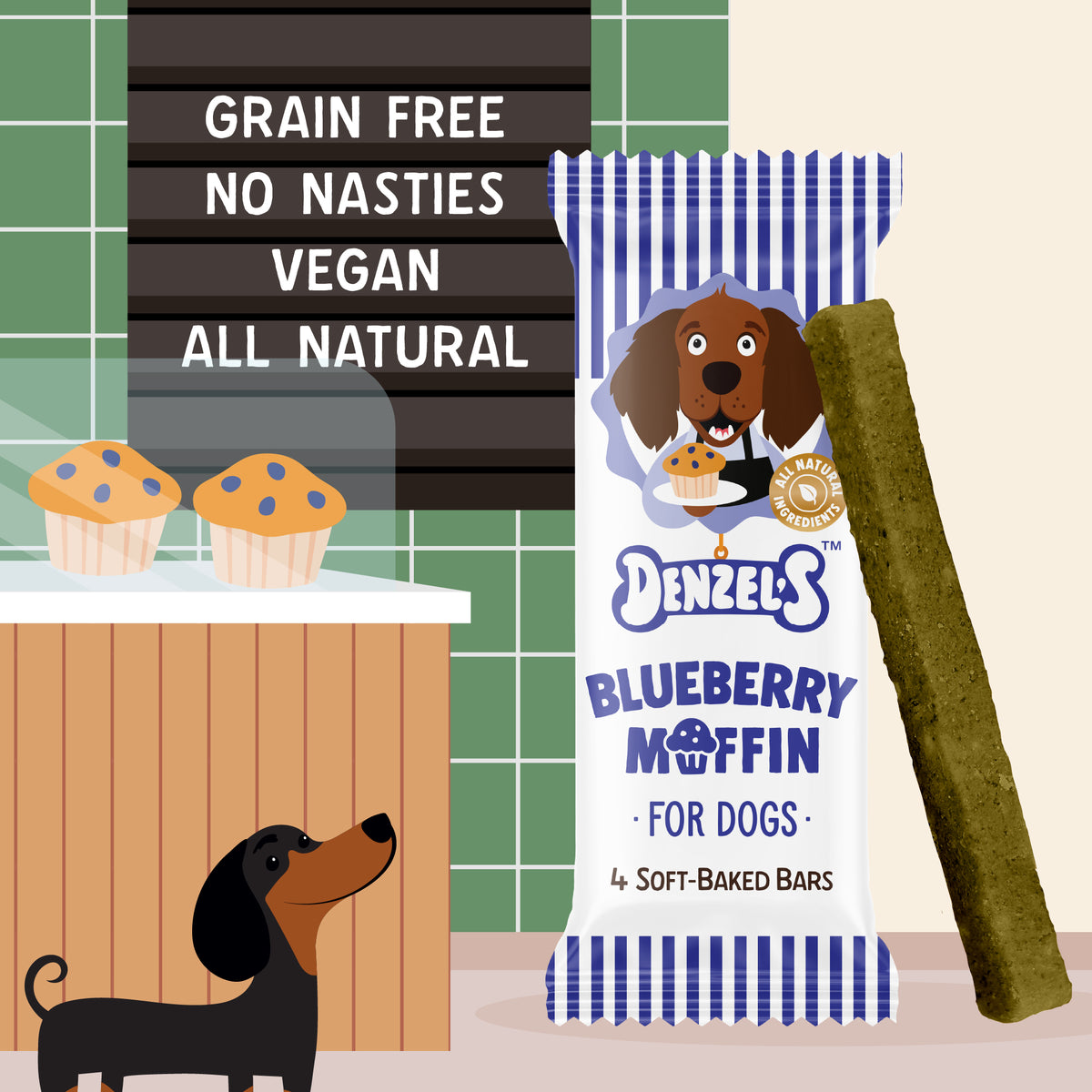 Blueberry Muffin Soft-Baked Bars