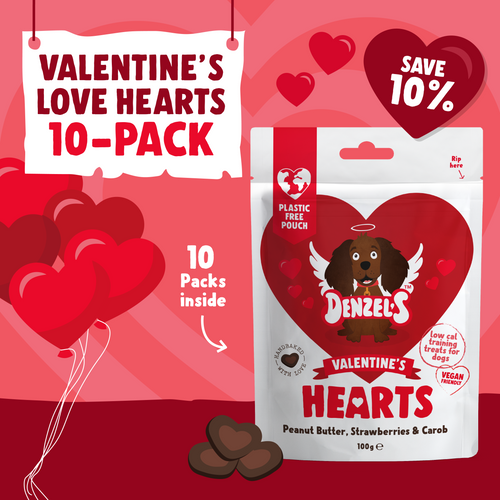 Valentine's Hearts Training Treats 10-Pack