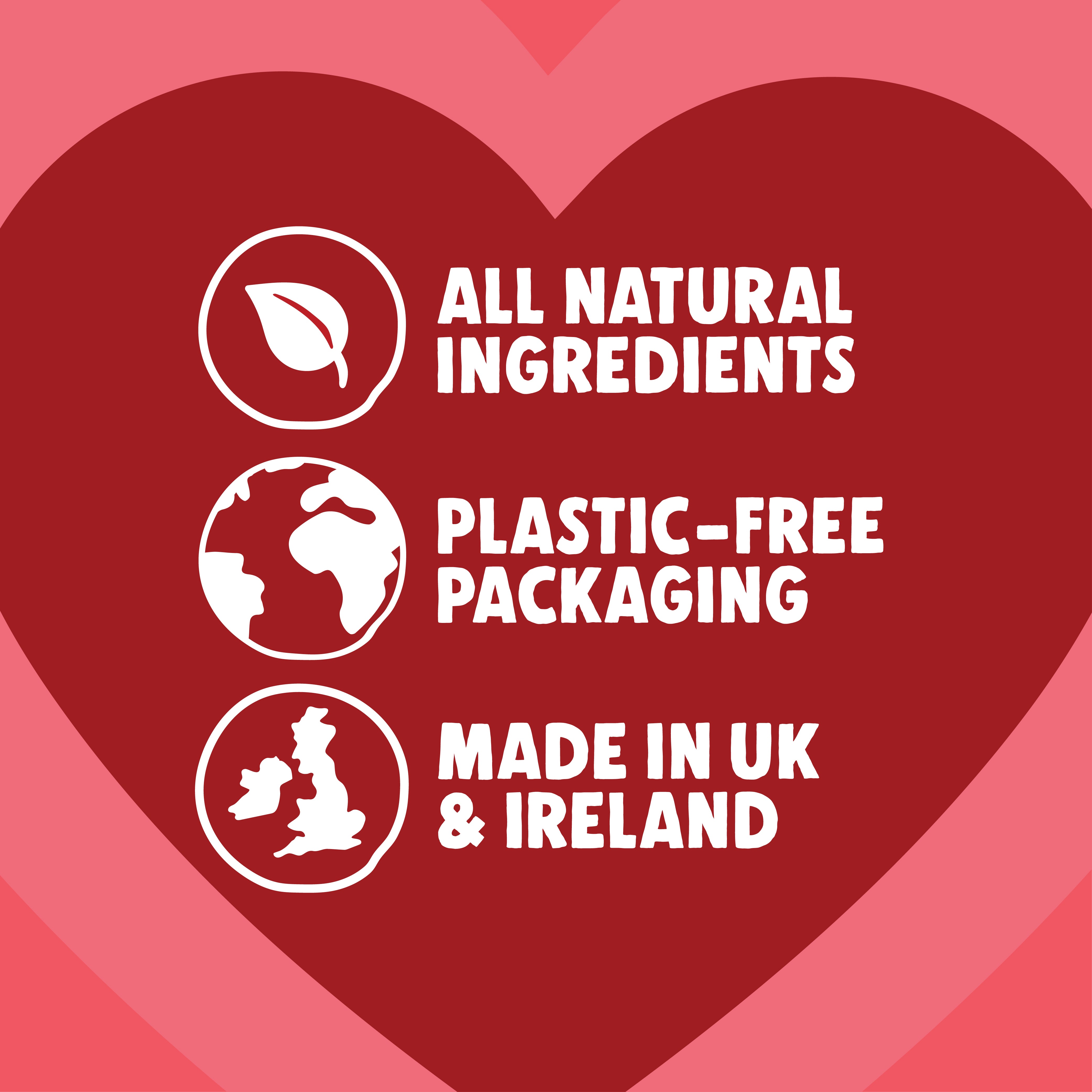 Valentine's Hearts Surf & Turf Dog treats 6-Pack