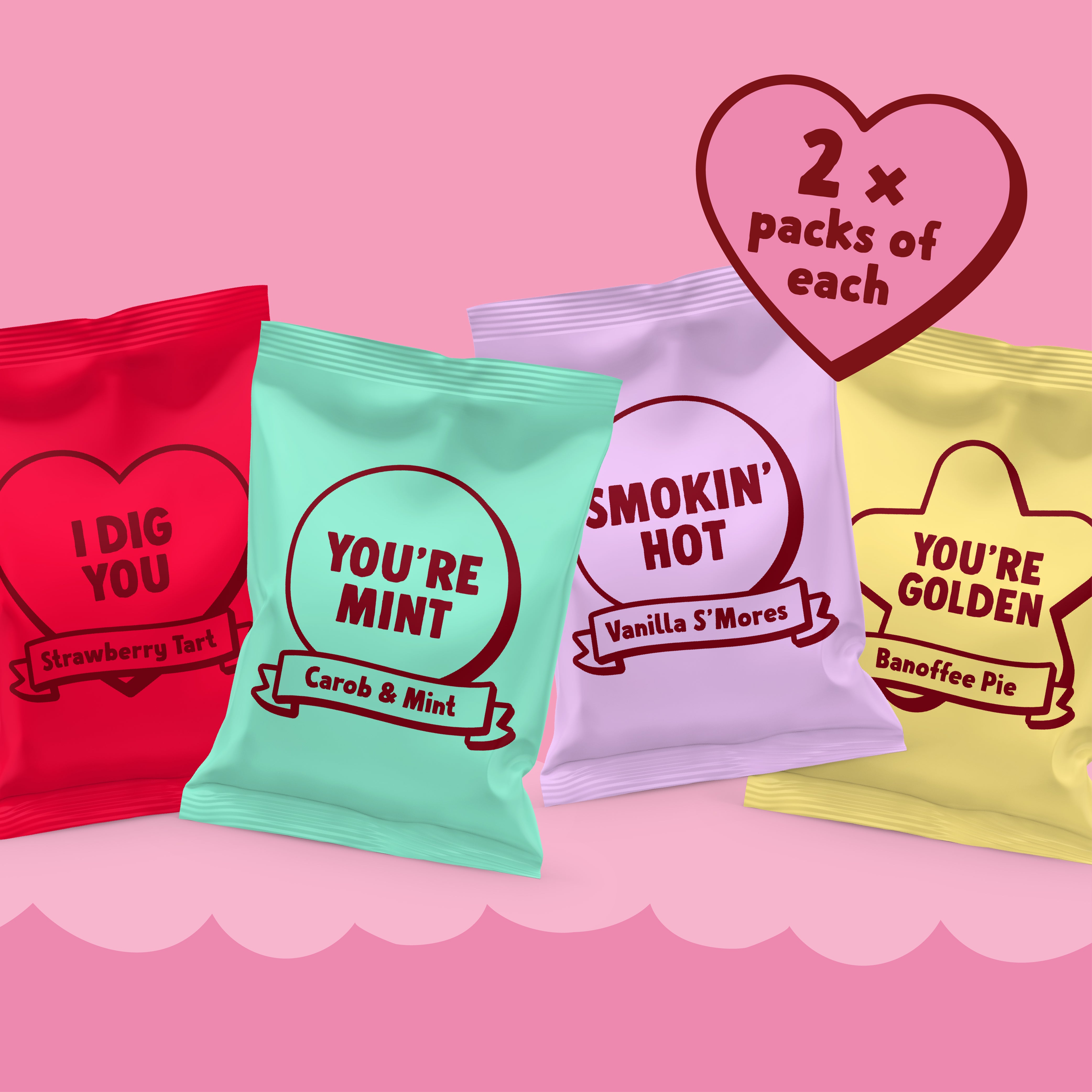 Valentine's Lovebites Variety Gift Box Dog Treats