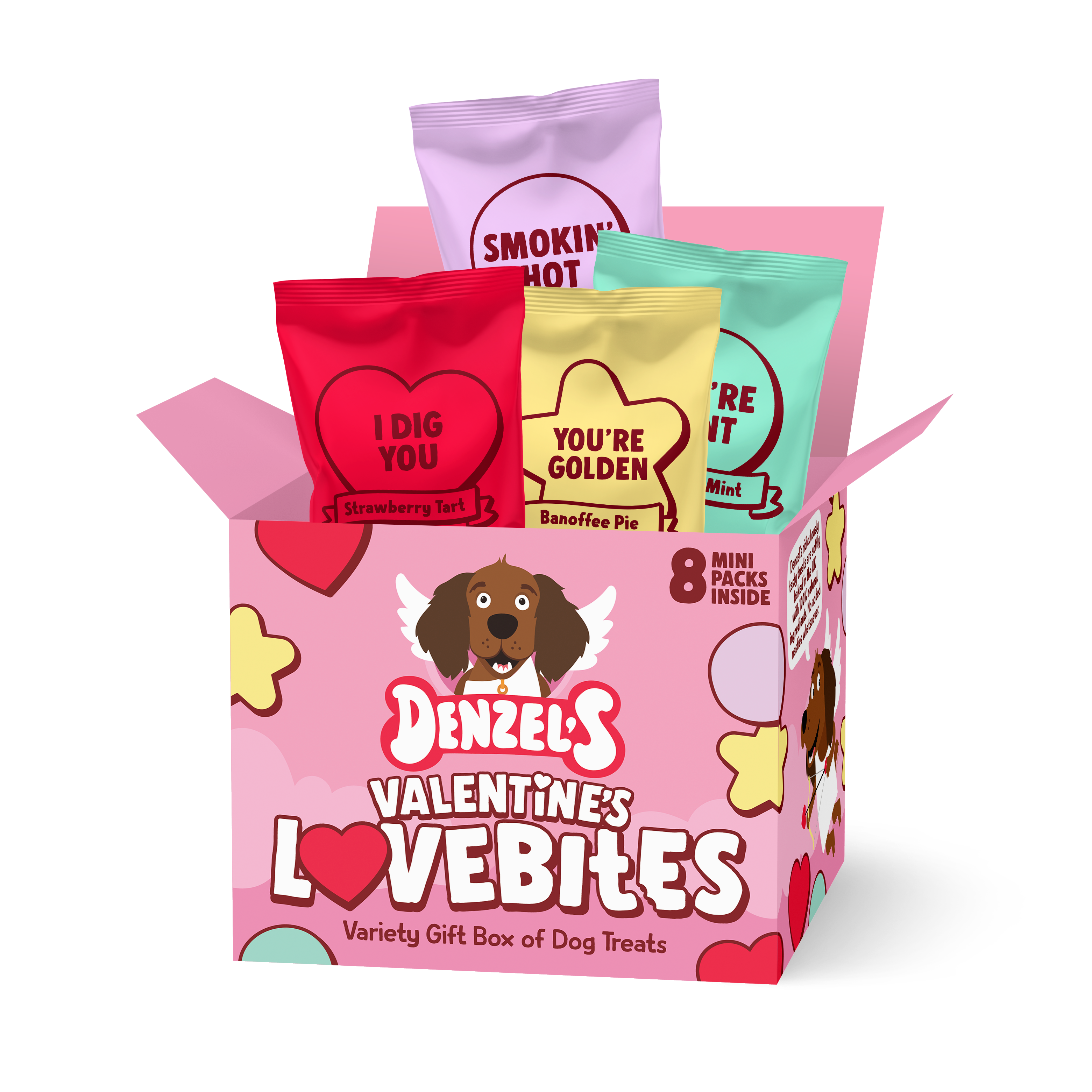 Valentine's Lovebites Variety Gift Box Dog Treats