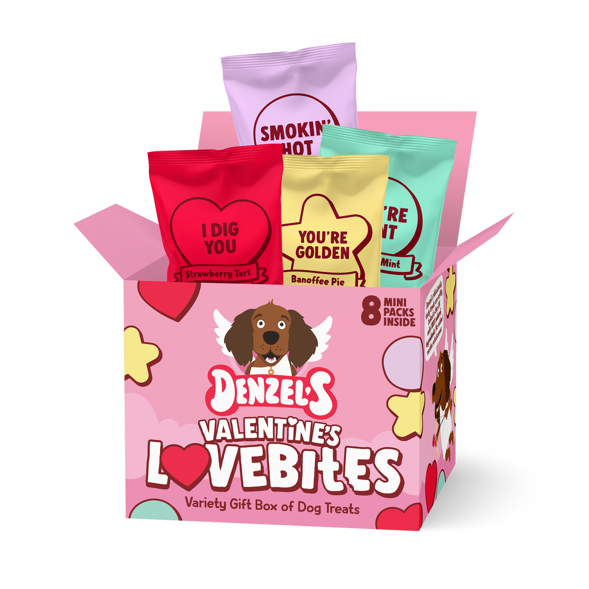 Valentine's Lovebites Variety Gift Box Dog Treats