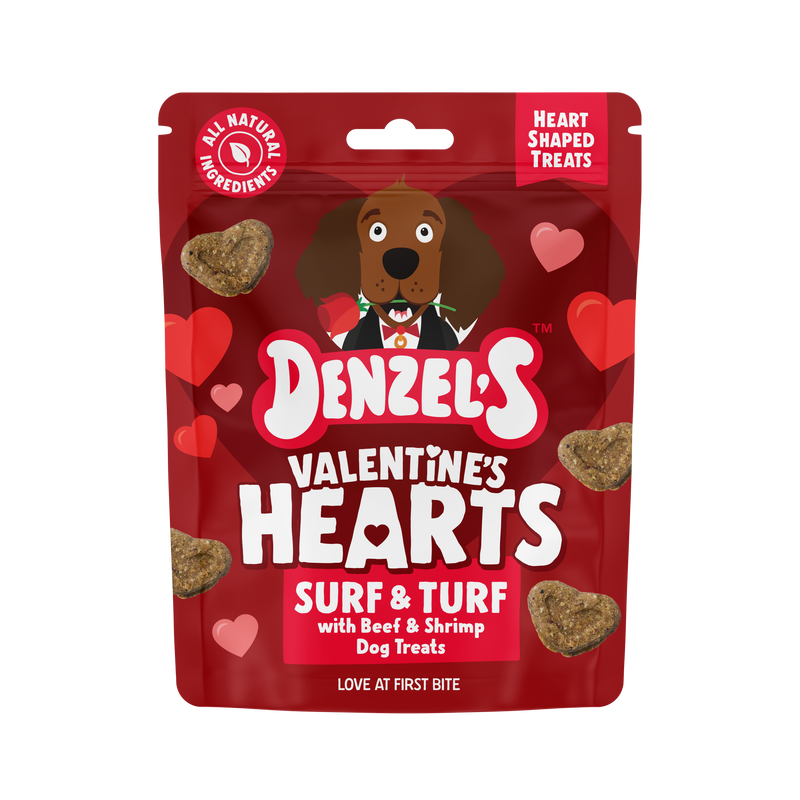 Valentine's Hearts Surf & Turf Dog treats
